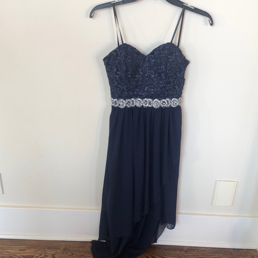 Strapless Blue Gown Size 3